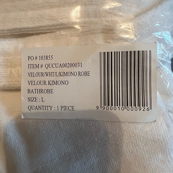 Frette Velour Kimono Bathrobe size L - Picture 7 of 7